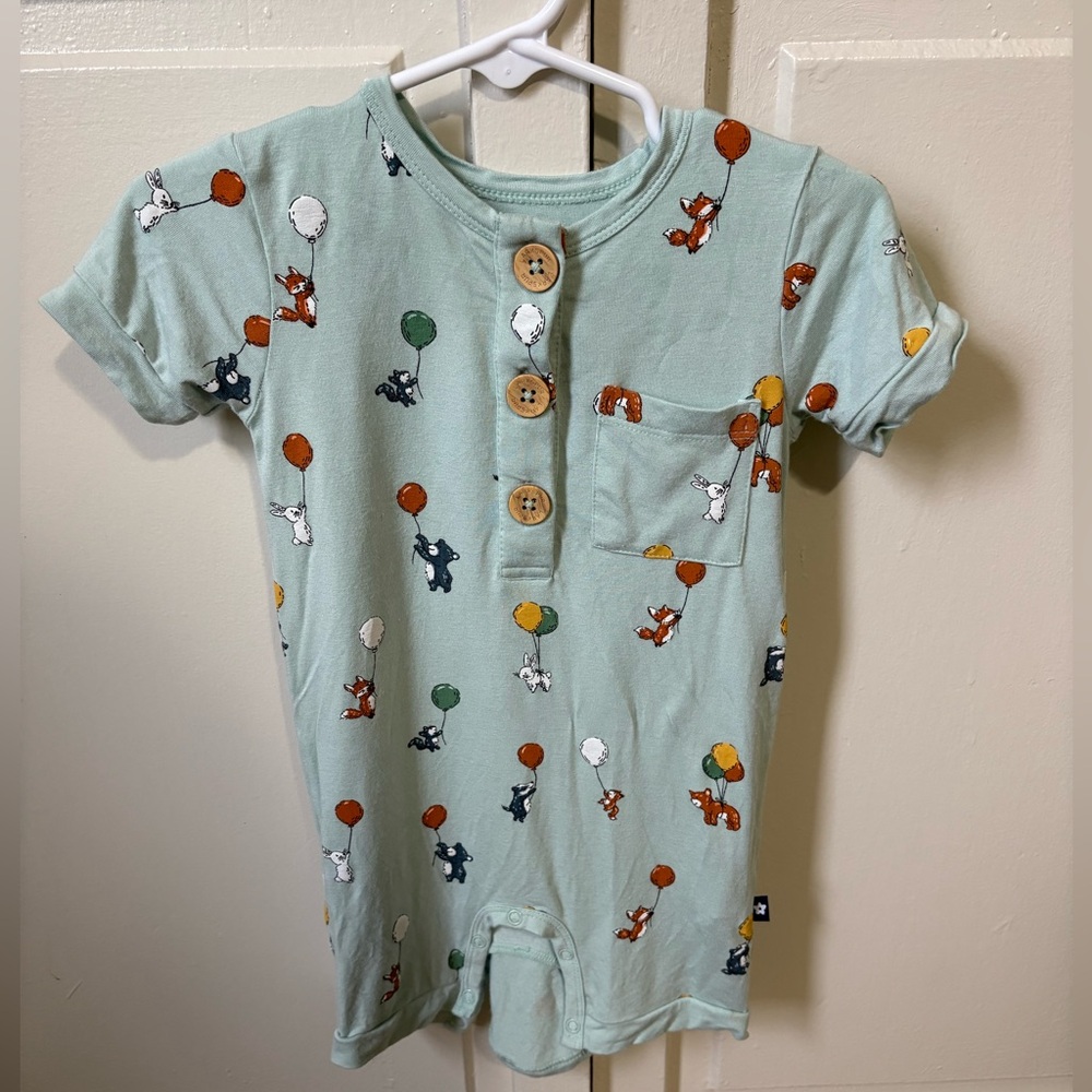 Larkspur baby  Short romper
